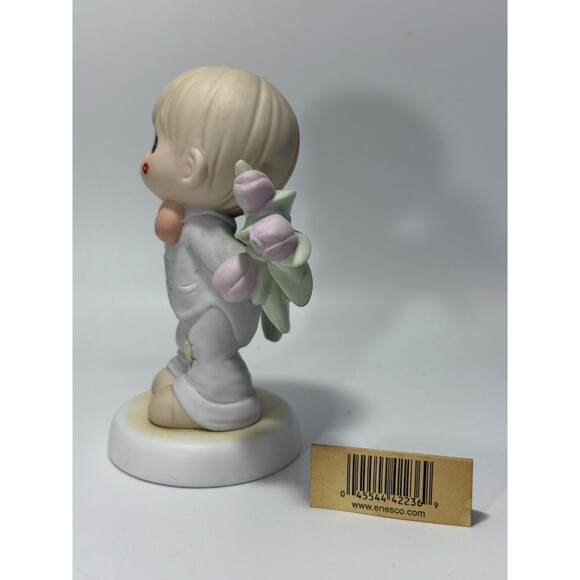 Enesco Precious Moments Figurine - For The Sweetest Tu-Lips In Town 1997 No Box - Picture 2 of 5